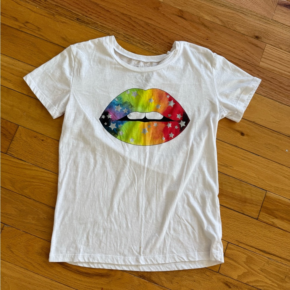 Colorful Lips Graphic Women's Tee